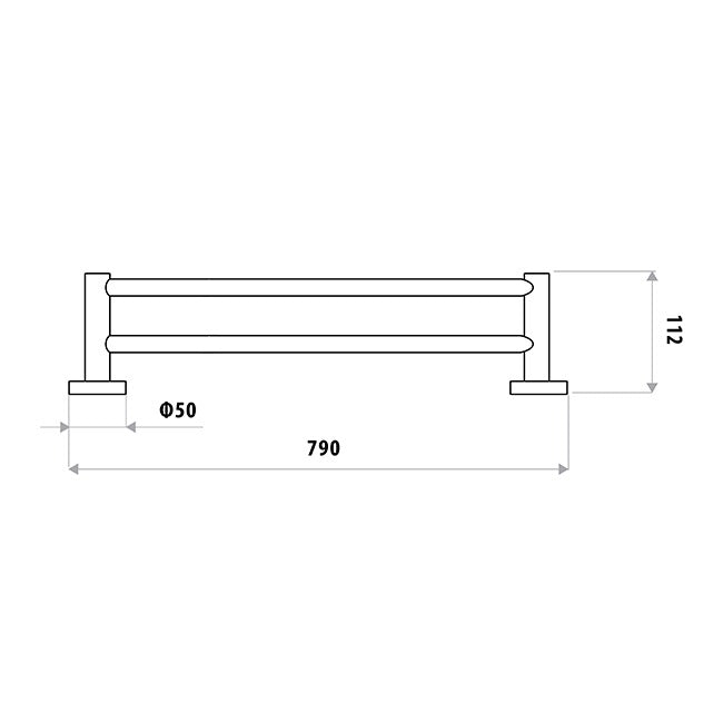 Loui Double Towel Rail