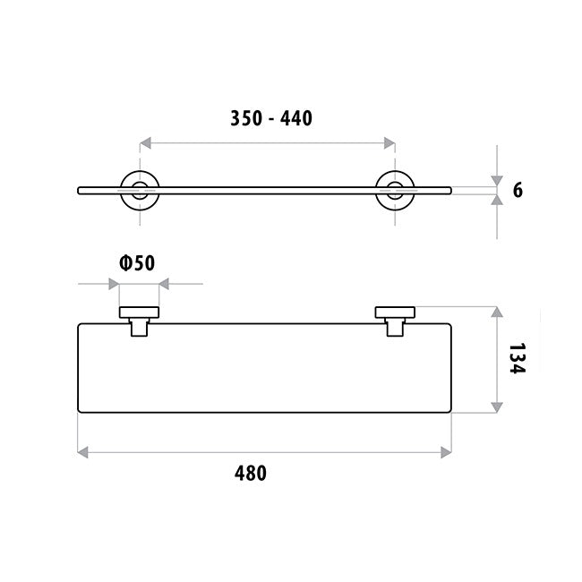 Linkware Loui Glass Shelf