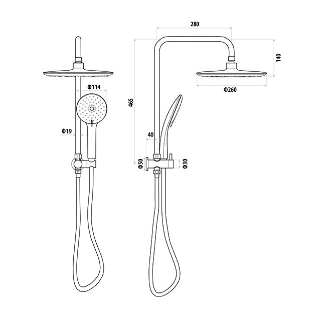 Linkware Loui Twin Shower