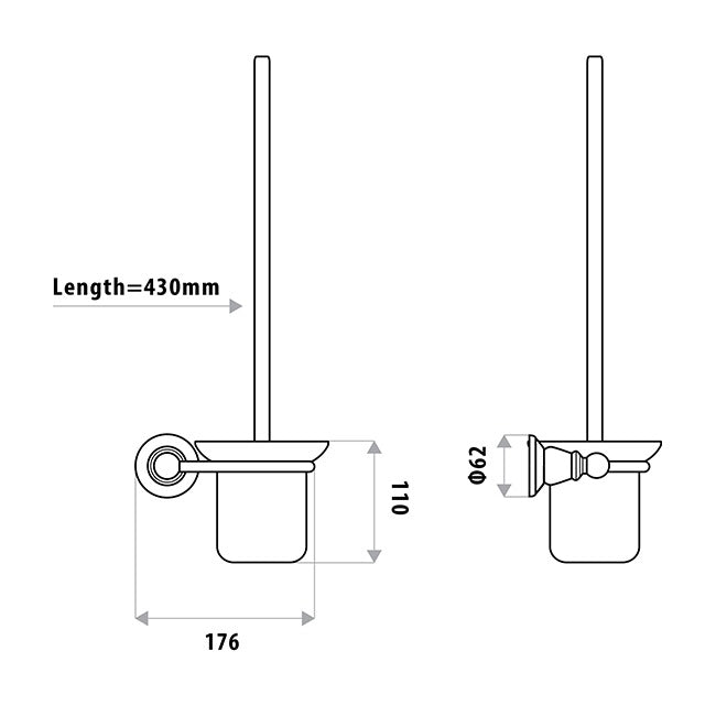 Noosa Toilet Pan Brush Stand