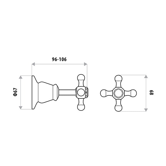 Linkware Noosa Wall Stops (Pair)