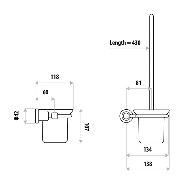 Linkware Renovator Pan Brush & Holder CP