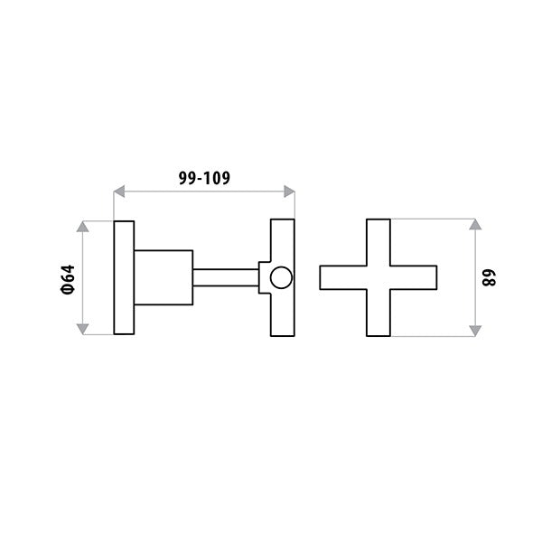 Linkware Sabine Wall Stops pair