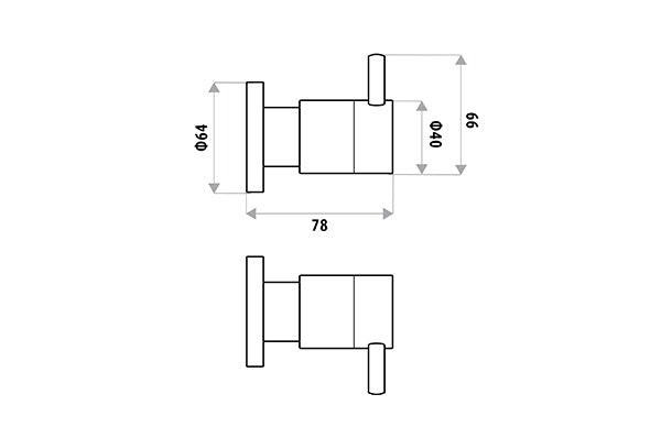 Linkware Elle Lever Wall Stops pr