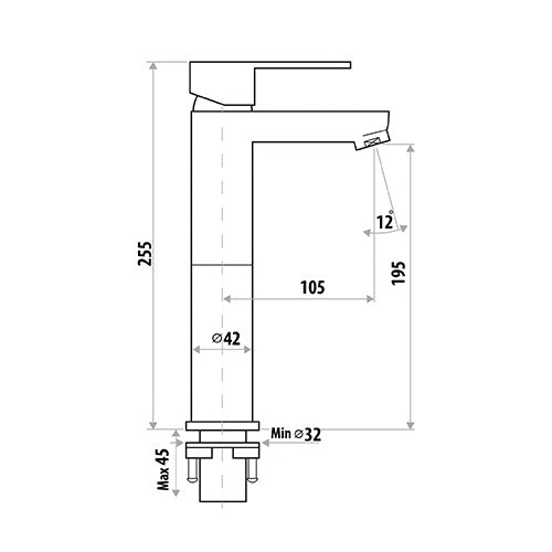 Linkware Loui HiRise Basin Mixer