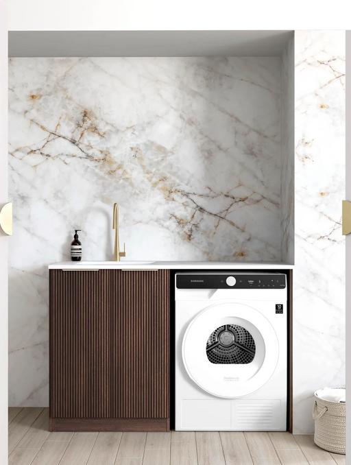 Otti Havana Oak Base Laundry Cabinet with 1300mm Stone Top