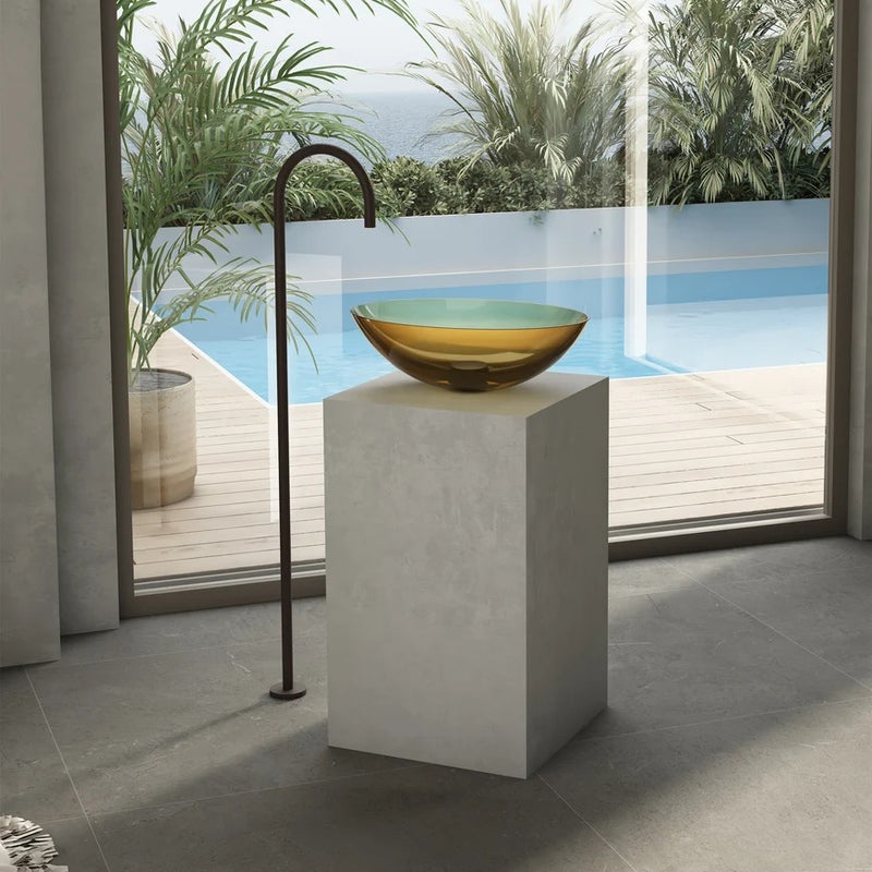 Cassa Design Wow Oval Translucency Resin Stone Basin