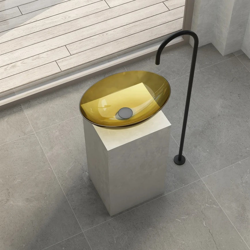 Cassa Design Wow Oval Translucency Resin Stone Basin