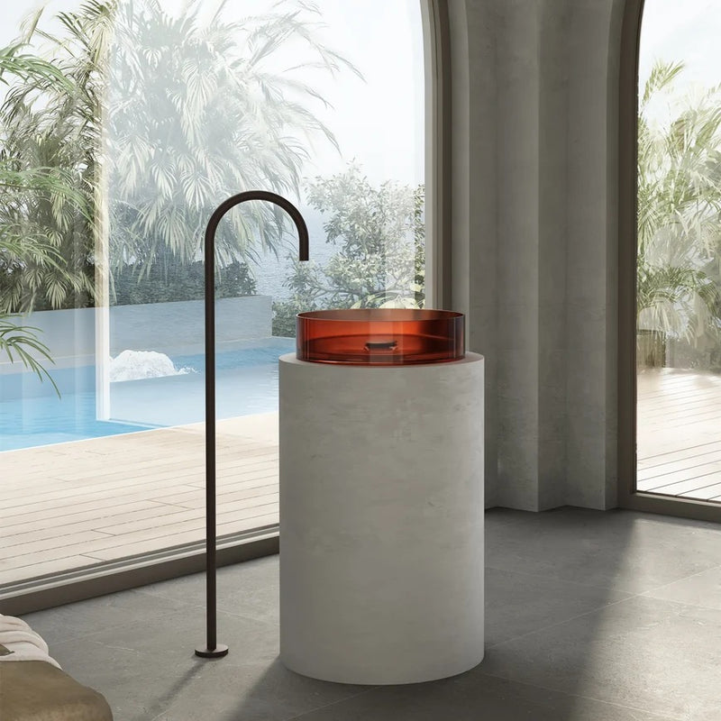 Cassa Design Wow Translucency Round Above Counter Basin
