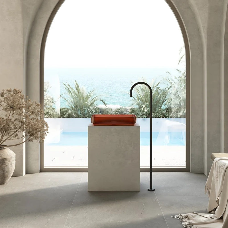 Cassa Design Wow Rectangular Translucency Resin Stone Basin