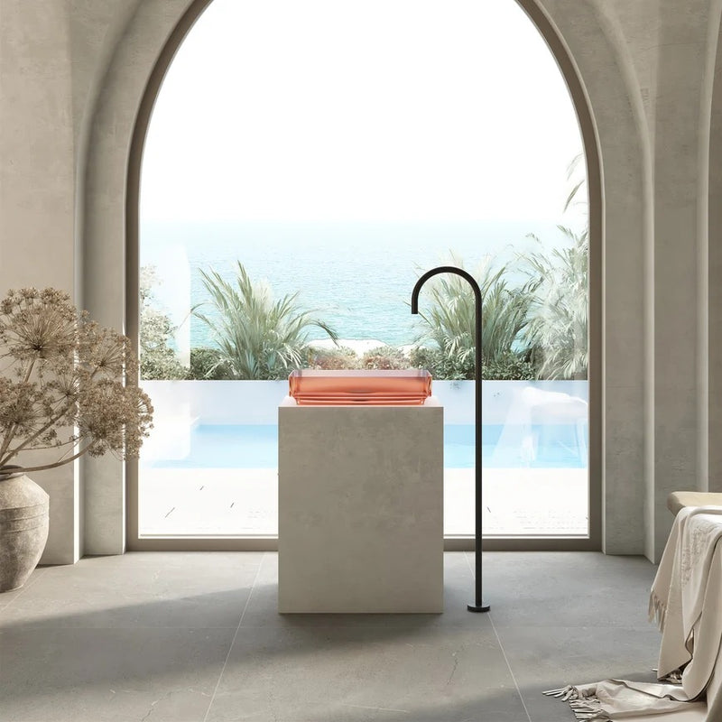 Cassa Design Wow Rectangular Translucency Resin Stone Basin