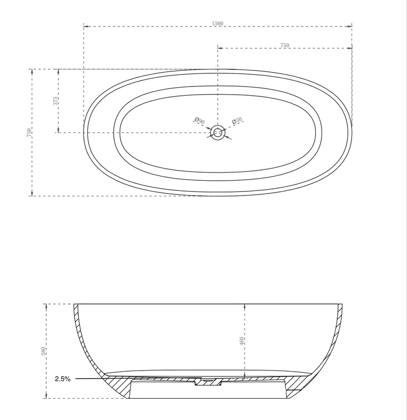 Cassa Design Wow Translucency Resin Stone Bath