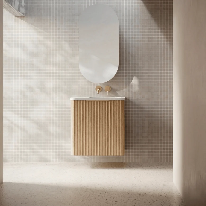 Cassa Design Gravity Curved 500mm Small Space Vanity