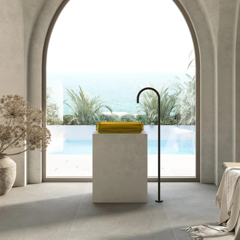 Cassa Design Wow Rectangular Translucency Resin Stone Basin