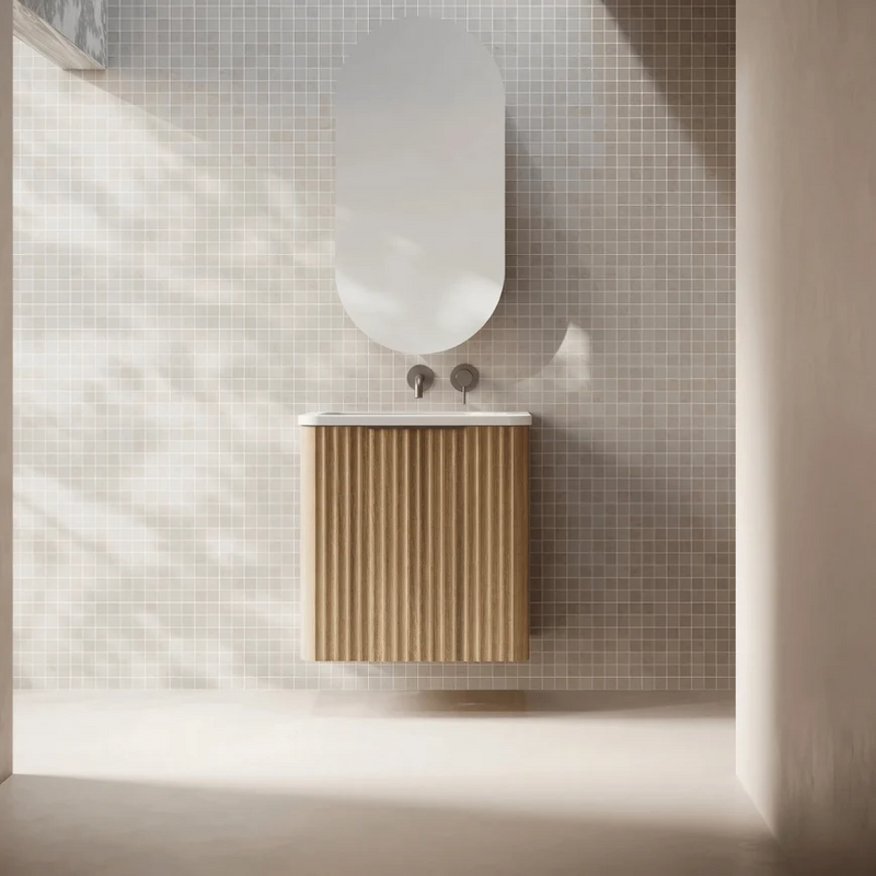 Cassa Design Gravity Curved 500mm Small Space Vanity