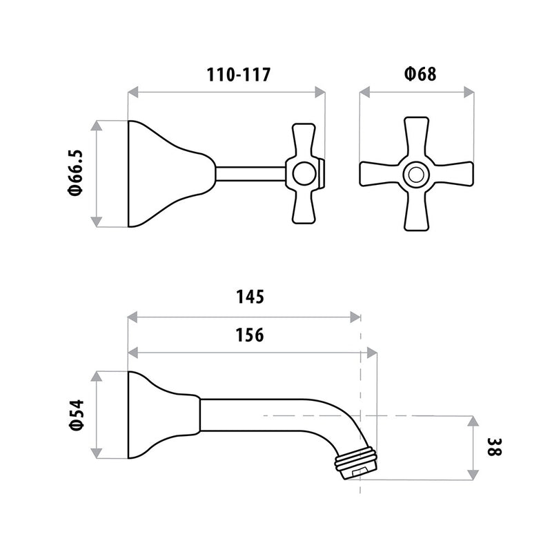 Linkware Design (W'Face) Bath Set CP