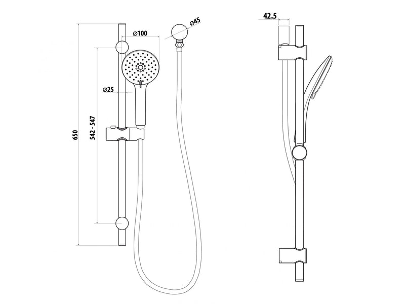 Linkware Elle S/S 5F H'Shower On Rail