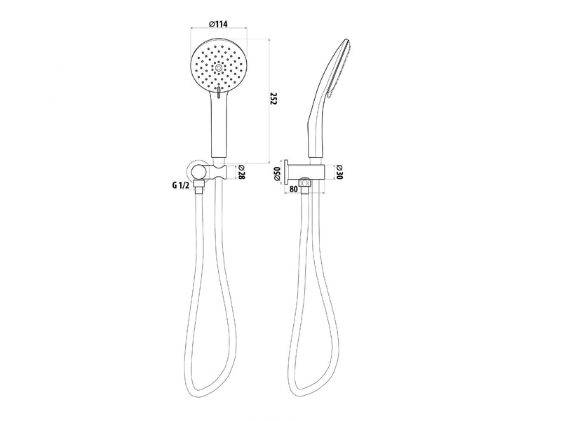 Linkware Elle S/S Handshower &  Bracket