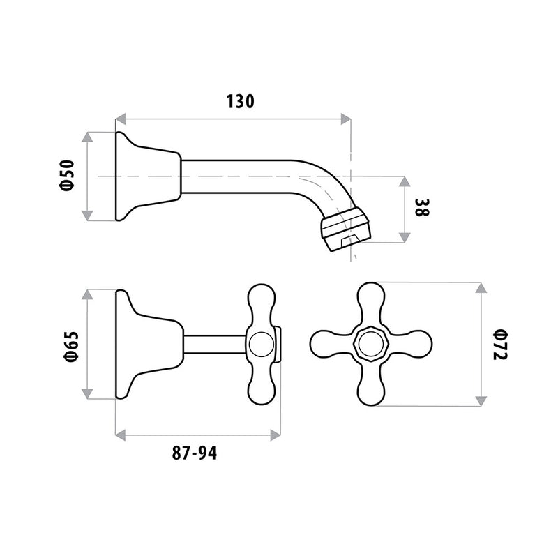 Linkware Entice Bath Set C/P