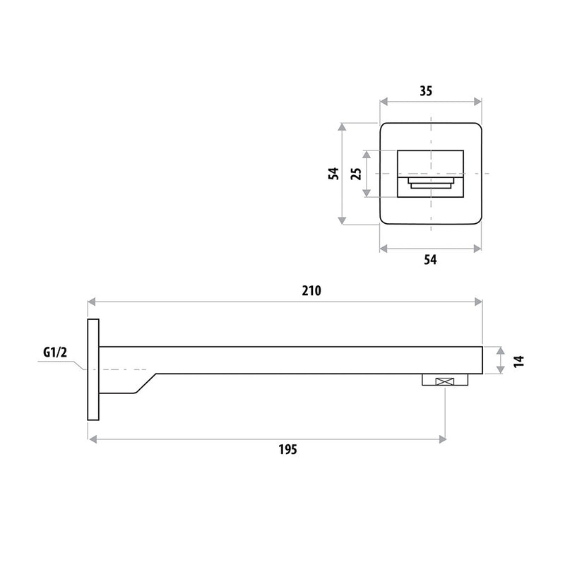 Linkware The Gabe Bath Spout