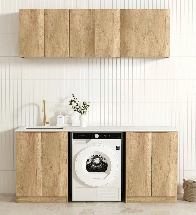 Otti Laundry Kit 1960 Byron/Bondi Oak With Benchtop