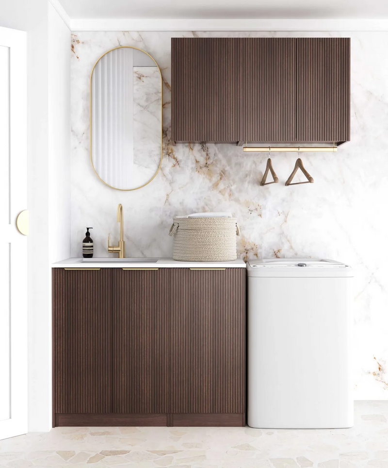 Otti Laundry Kit 1715 Havana Fluted with Stone Top