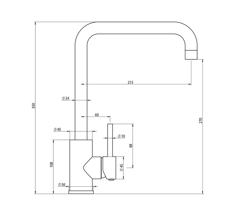Elle Project Mkii 304 Stainless Steel Sink Mixer