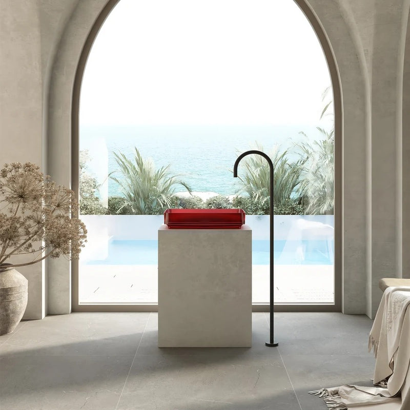 Cassa Design Wow Rectangular Translucency Resin Stone Basin
