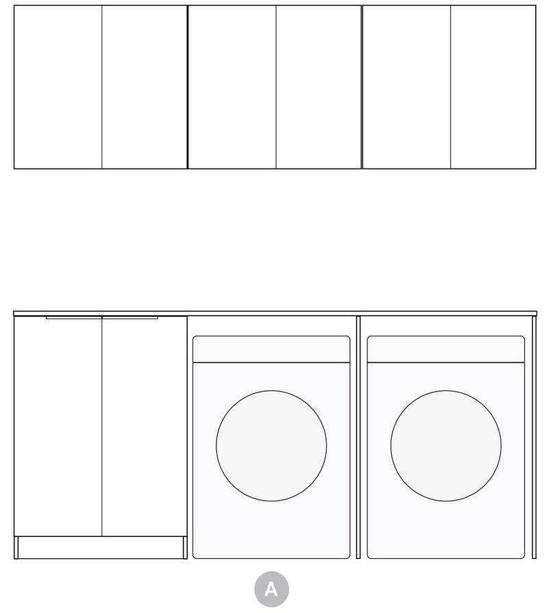 Otti Laundry Kit 1960 Hampshire With Benchtop