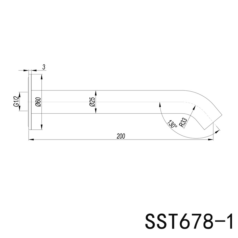 Elle 316 Wall Spout
