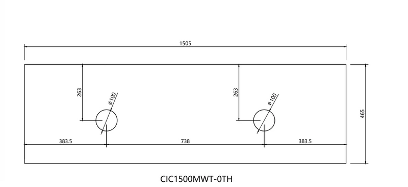 Cassa Design Cicero Wall Hung Vanity
