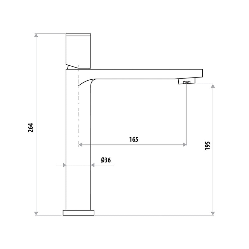 The Gabe Hi Rise Basin Mixer