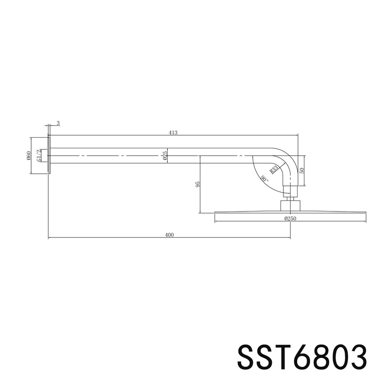 Elle 316 Overhead Shower