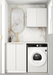 Otti Laundry Kit 1305 Noosa White with Stone Top