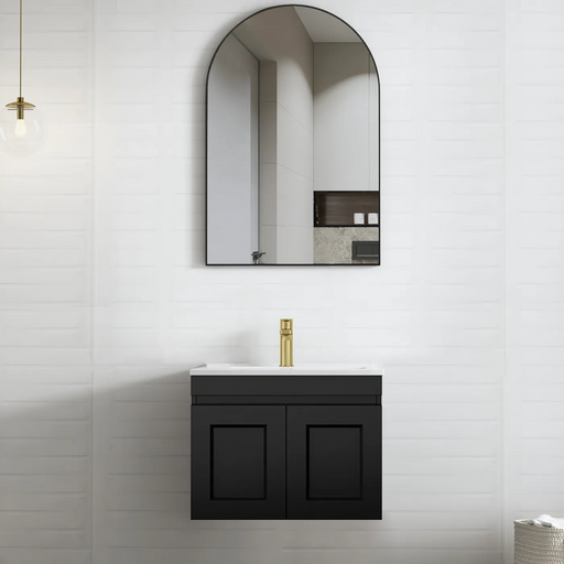 Otti Hampton Mark II Satin Black Wall Hung Vanity
