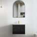 Otti Hampton Mark II Satin Black Wall Hung Vanity