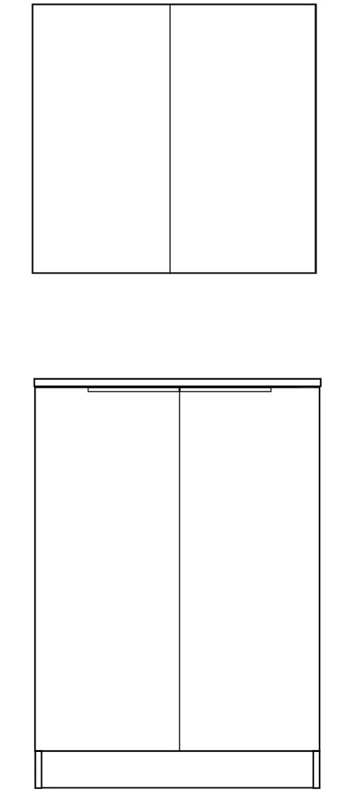 Otti Wall and Base Cabinets Kit 650 Byron/Bondi