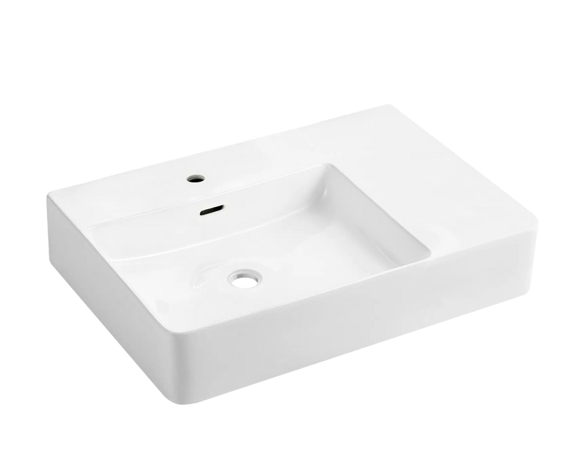 QUADO SHELF BASIN LH 605X420MM
