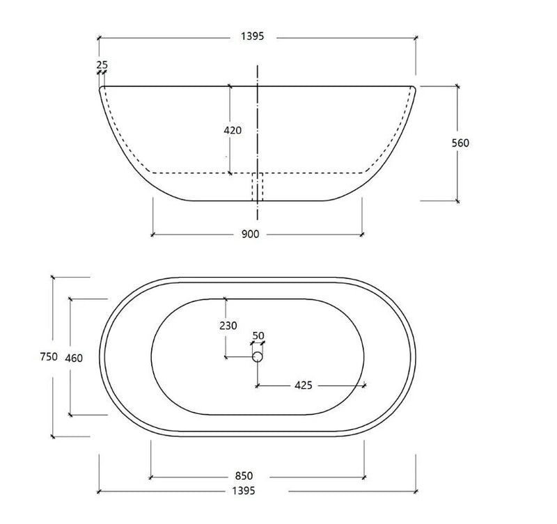 Cassa Design Egg Shape Bath