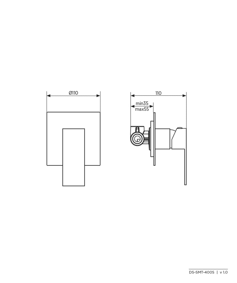 SEIMA Kato 400S Wall Mixer Wall Mixer