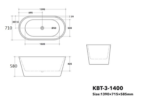 Ovia Free Standing Bath