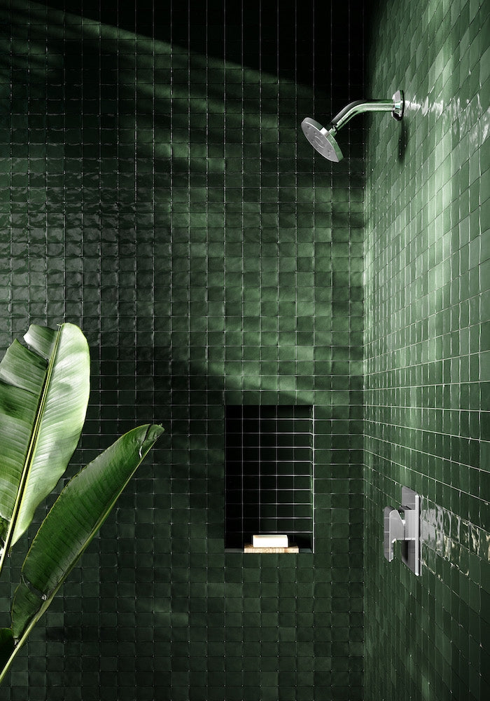 Methven Kiri MK2 Low Flow Wall Shower on Modern Arm