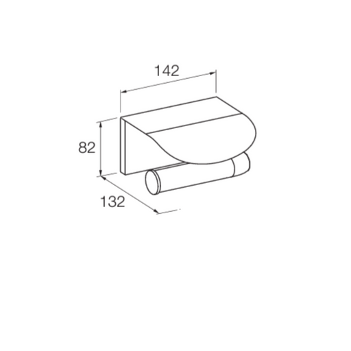 Kohler Avid Toilet Tissue Holder with Cover Polished Chrome