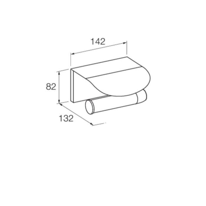 Kohler Avid Toilet Tissue Holder with Cover Polished Chrome