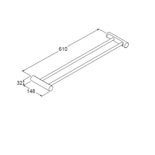 Kohler July/Viteo 24″ Double Towel Bar