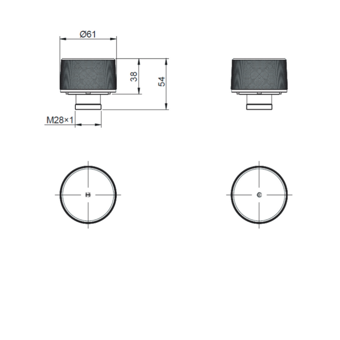 Kohler Components Wall Mount Dual Handles Industrial Trim