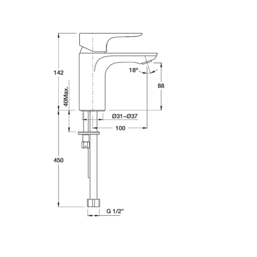 Kohler Aleo Lever Basin Single Mixer