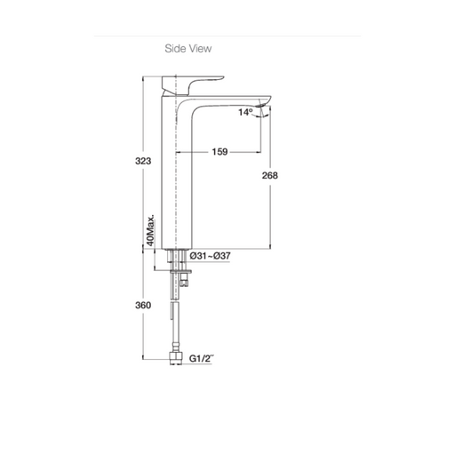 Kohler Aleo Tall Single Lever Basin Mixer