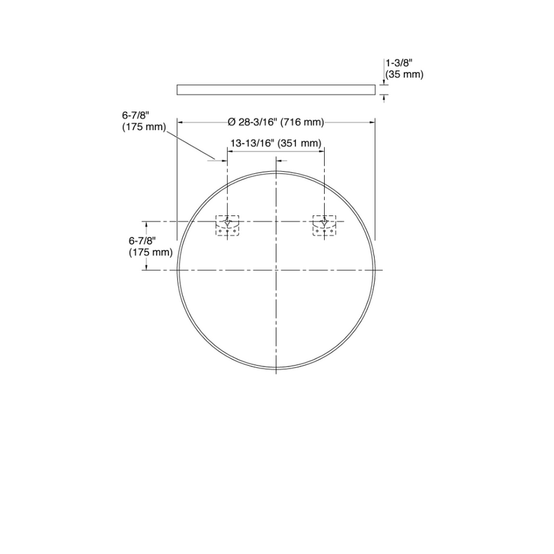 Kohler Essential Round Decorative Mirror