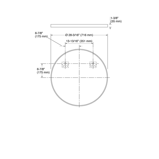 Kohler Essential Round Decorative Mirror